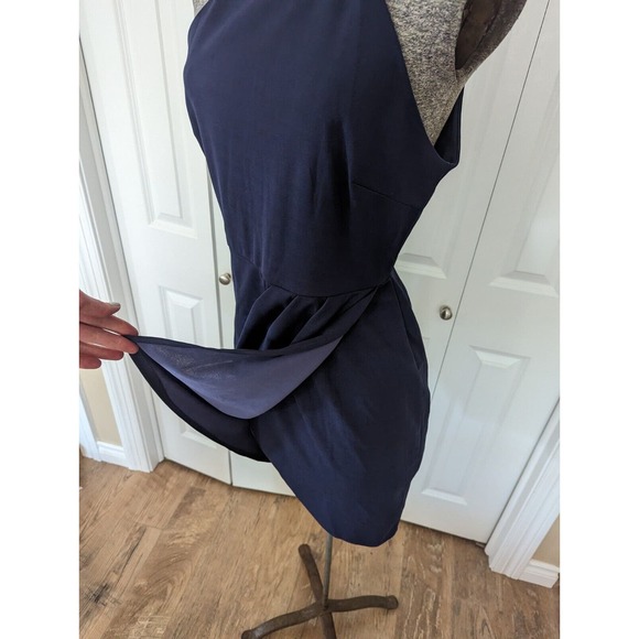 Manydress Womens Halter Ruched Dress Cocktail Bodycon Slim Mini Wrap Dress M - Picture 12 of 16